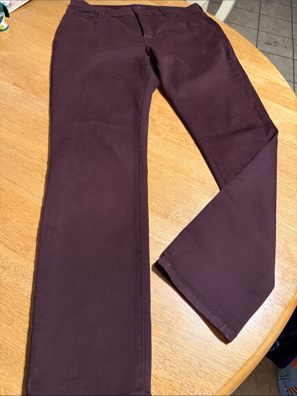 NYDJ Straight Leg Jeans in Plum